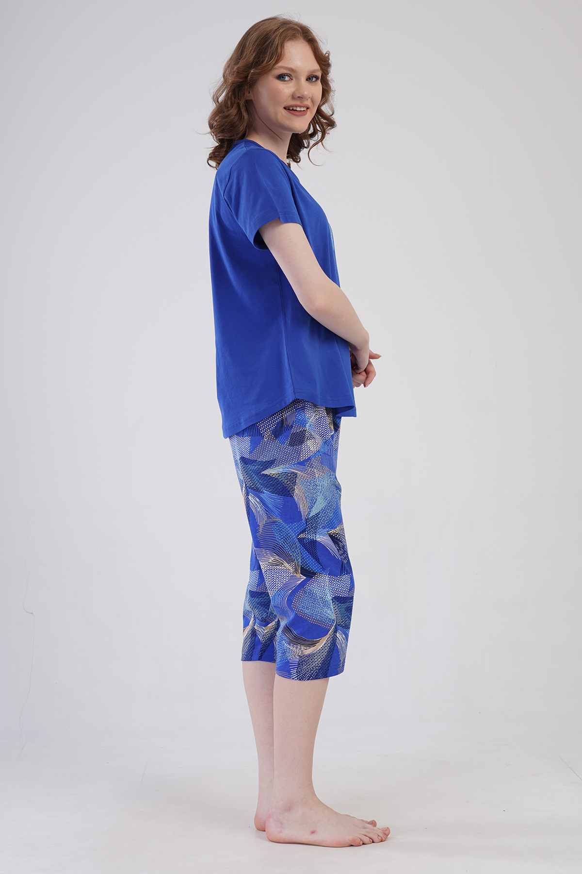 Woman Supreme Big Size Tiva Capri Set Woman Supreme Big Size Tiva Capri Set