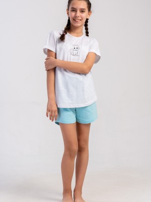 Kids' Girl Supreme Little Cat Short Set Kids' Girl Supreme Little Cat Short Set