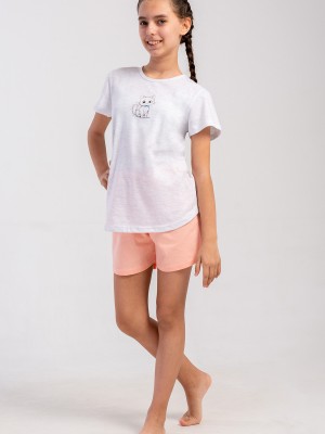 Kids' Girl Supreme Little Cat Short Set Kids' Girl Supreme Little Cat Short Set