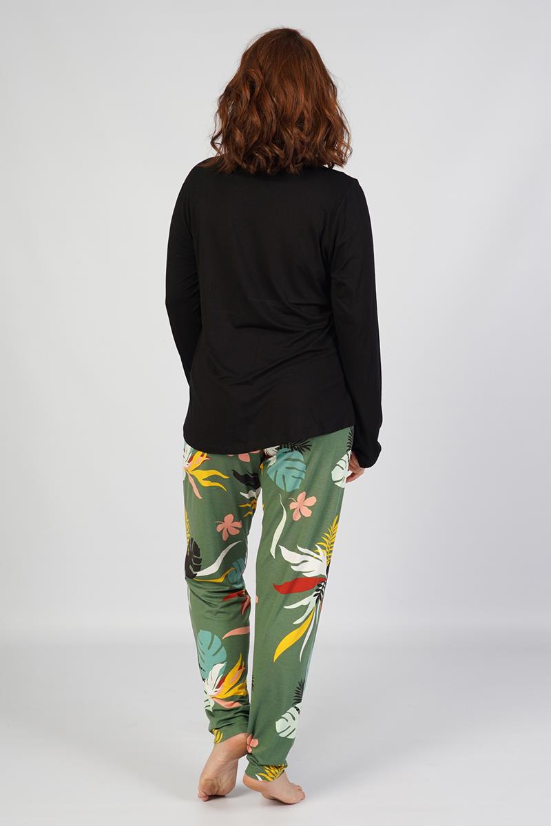 Woman Big Size Herbal Pyjama Set