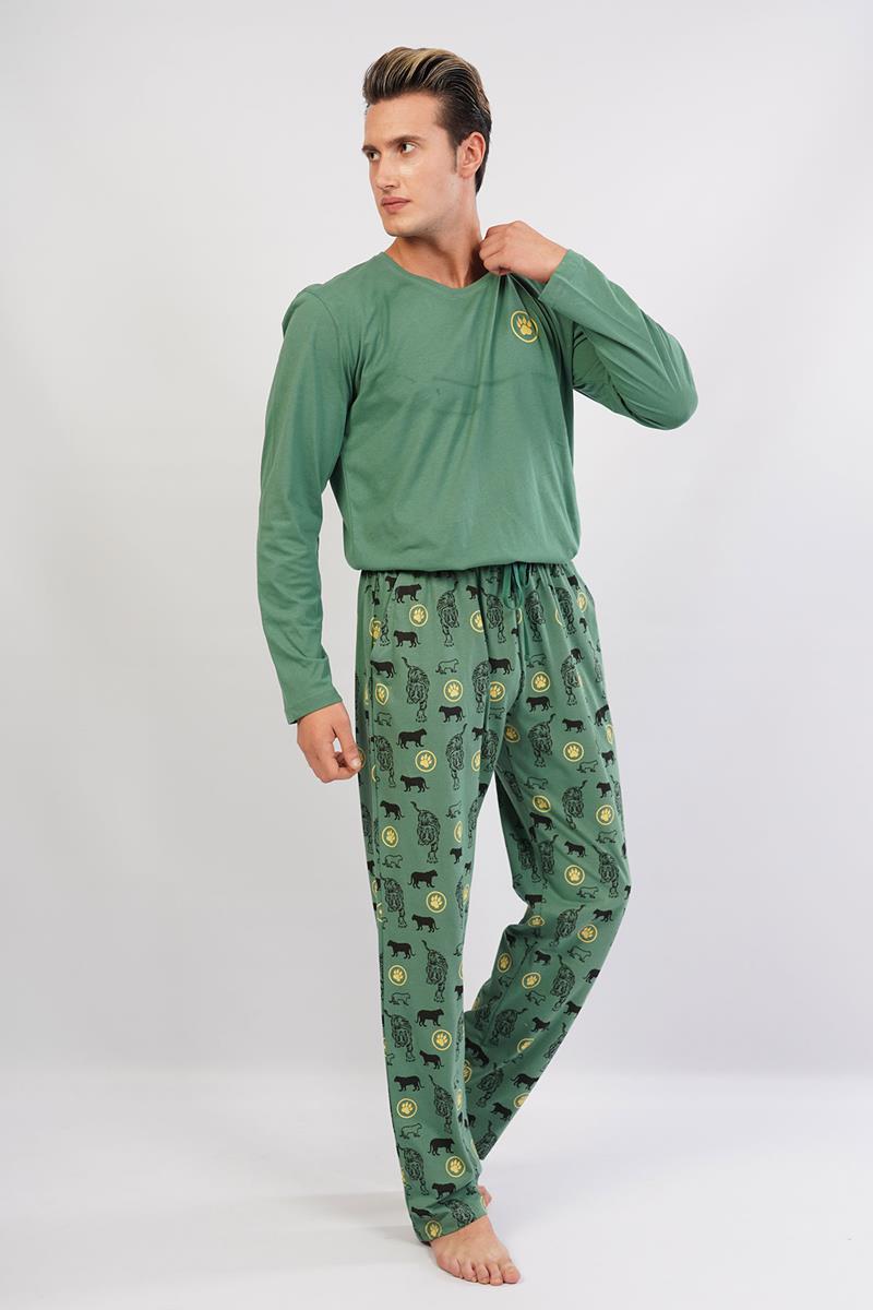 Man Animal Print Pyjama Set