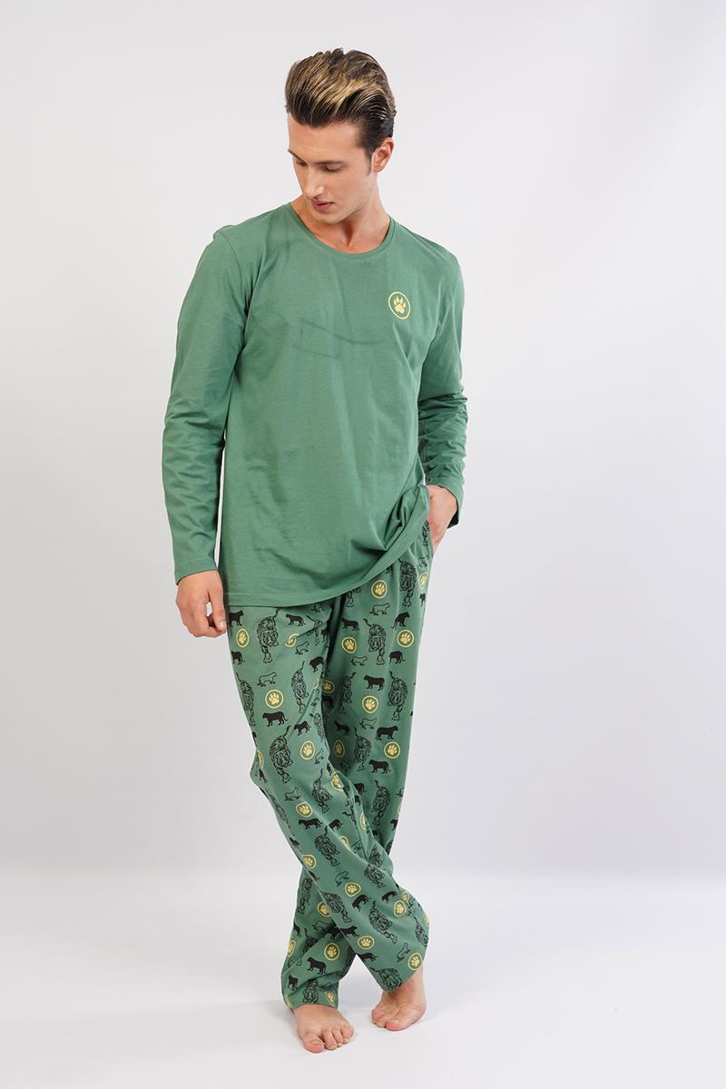 Man Animal Print Pyjama Set