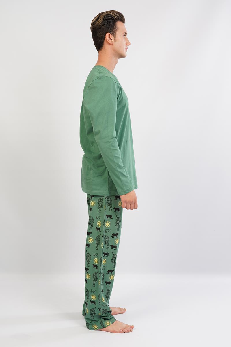 Man Animal Print Pyjama Set