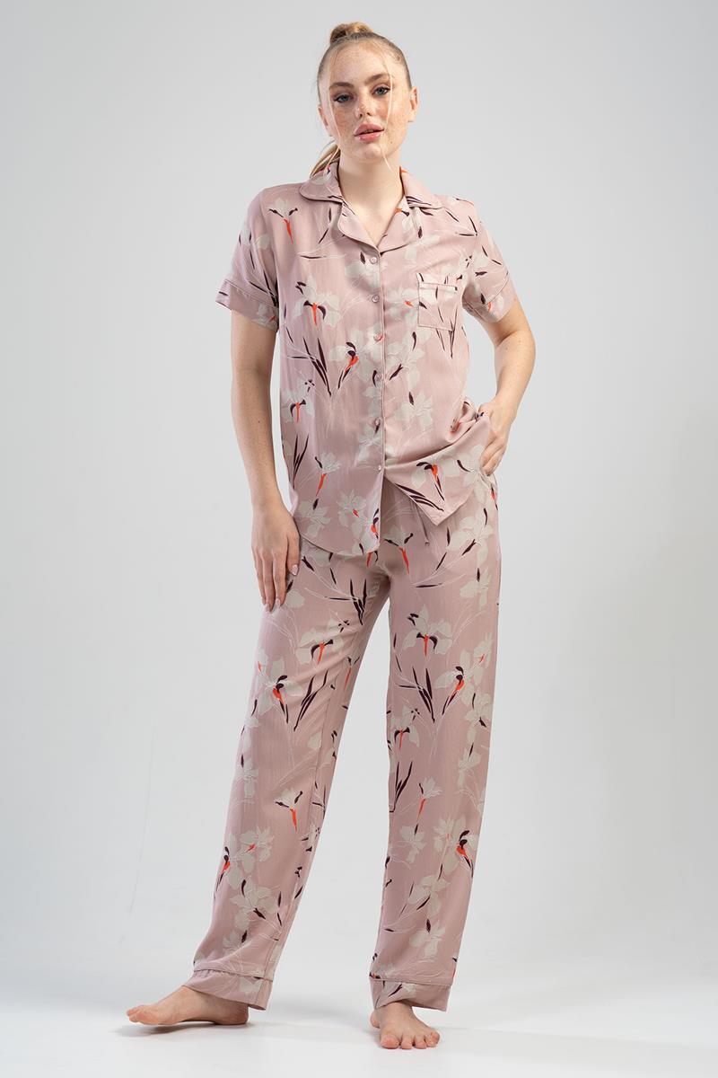 Woman Beige Pyjama Set