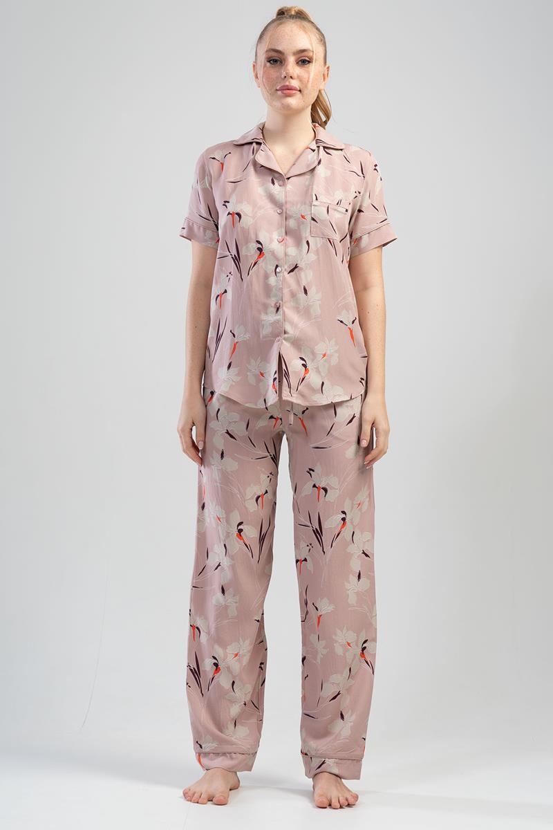 Woman Beige Pyjama Set