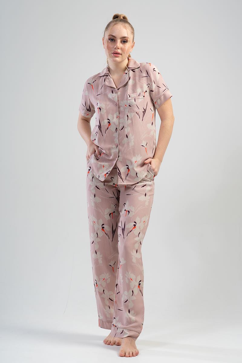 Woman Beige Pyjama Set