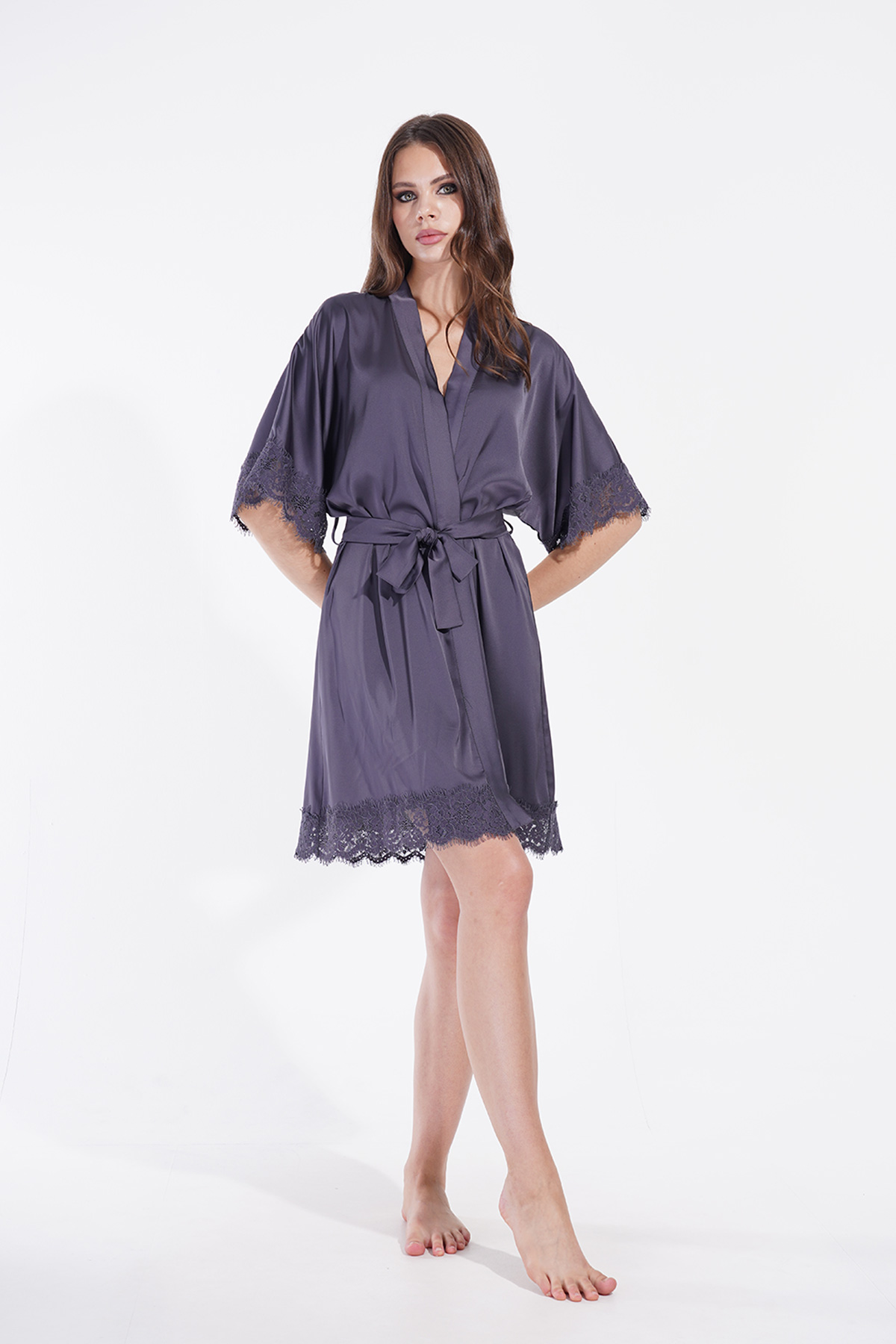 Woman Satin Fumia Dressing Gown