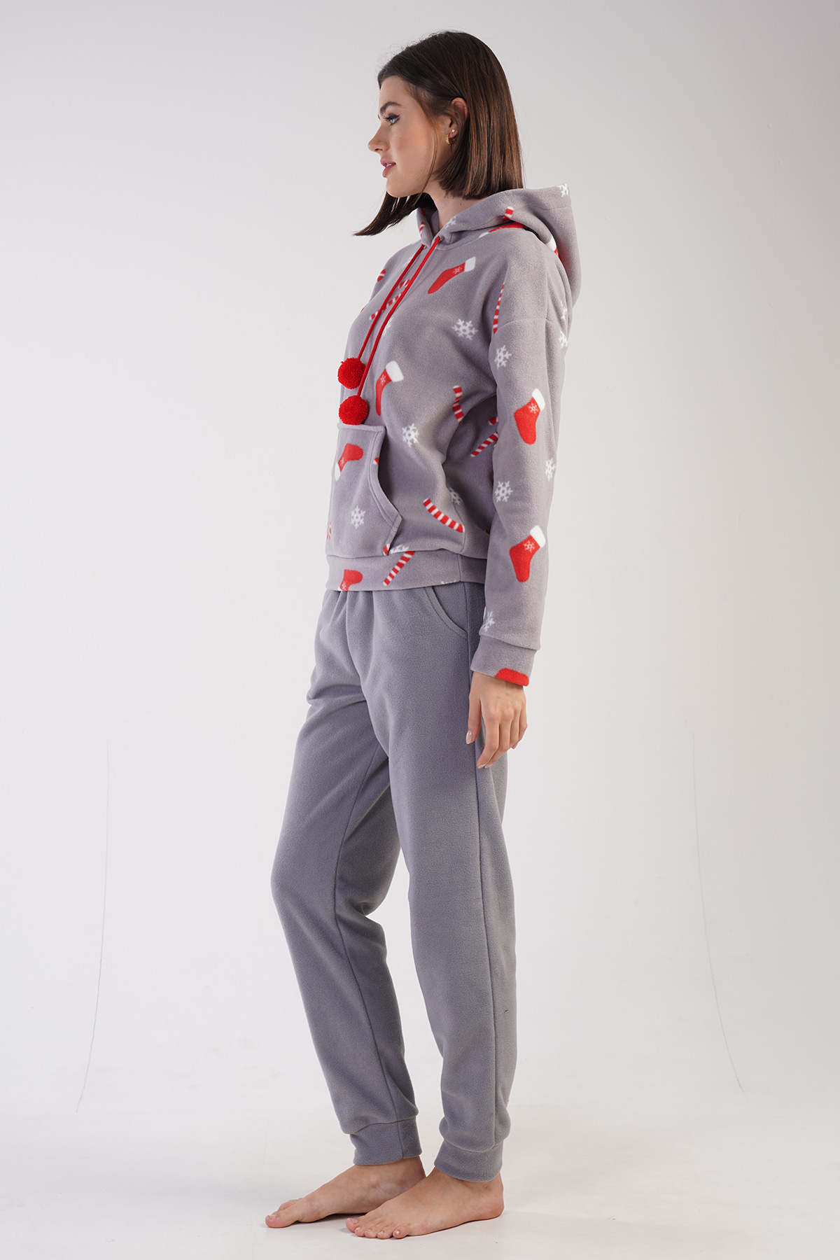 Woman Tenna Fleece Christmas Pyjama Set