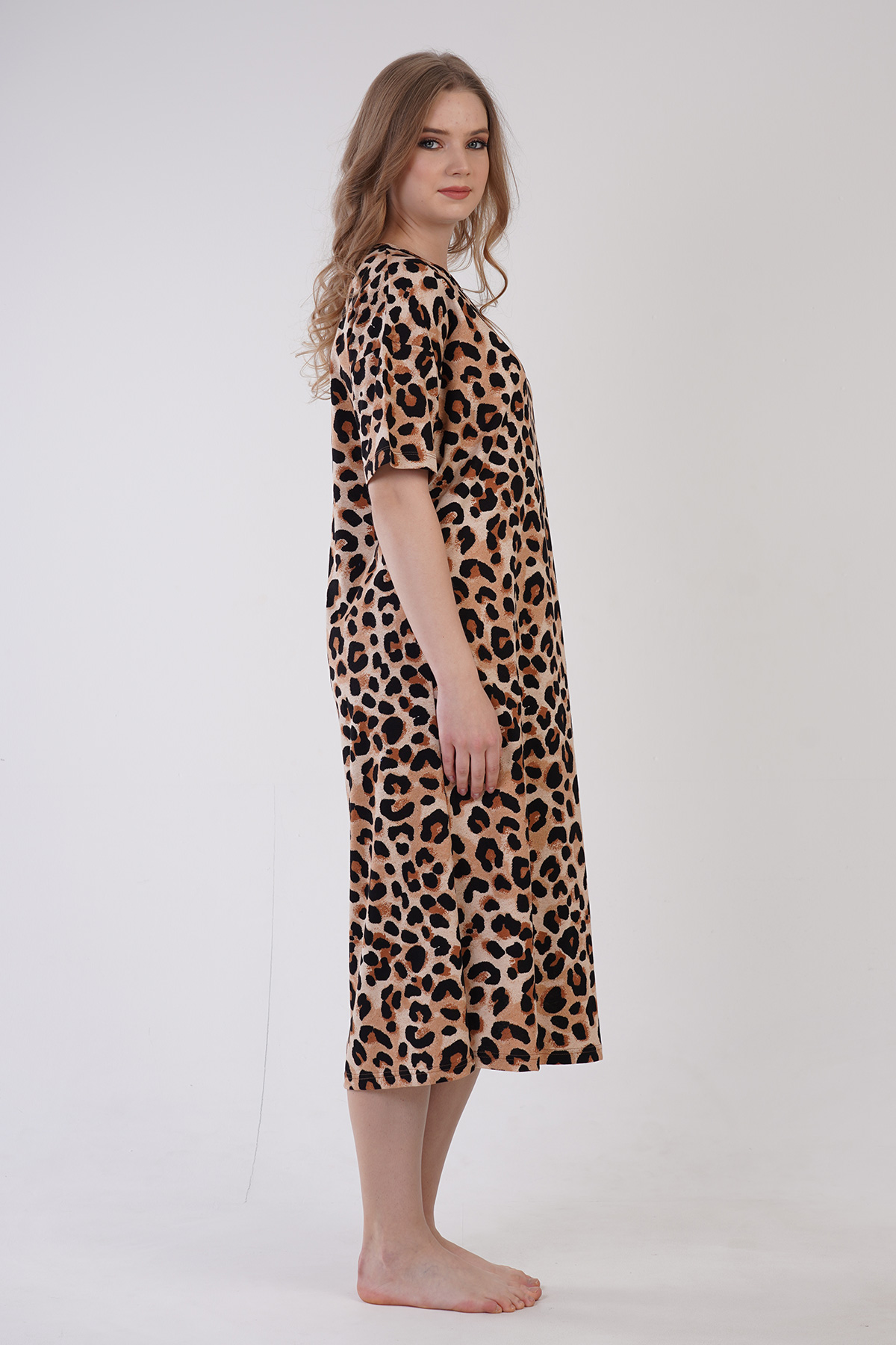 Woman Leopard Supreme Vent Detail Tunic