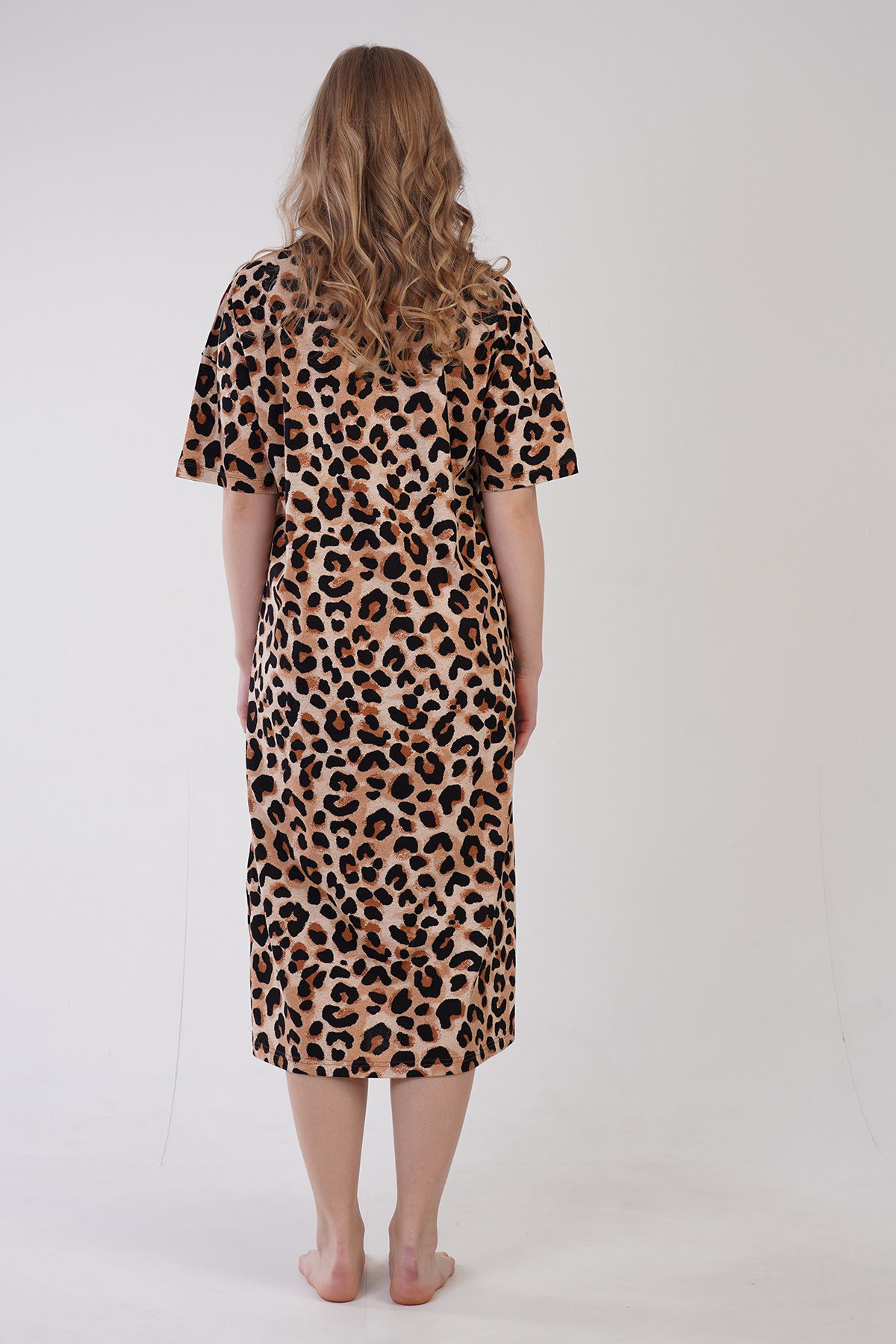 Woman Leopard Supreme Vent Detail Tunic