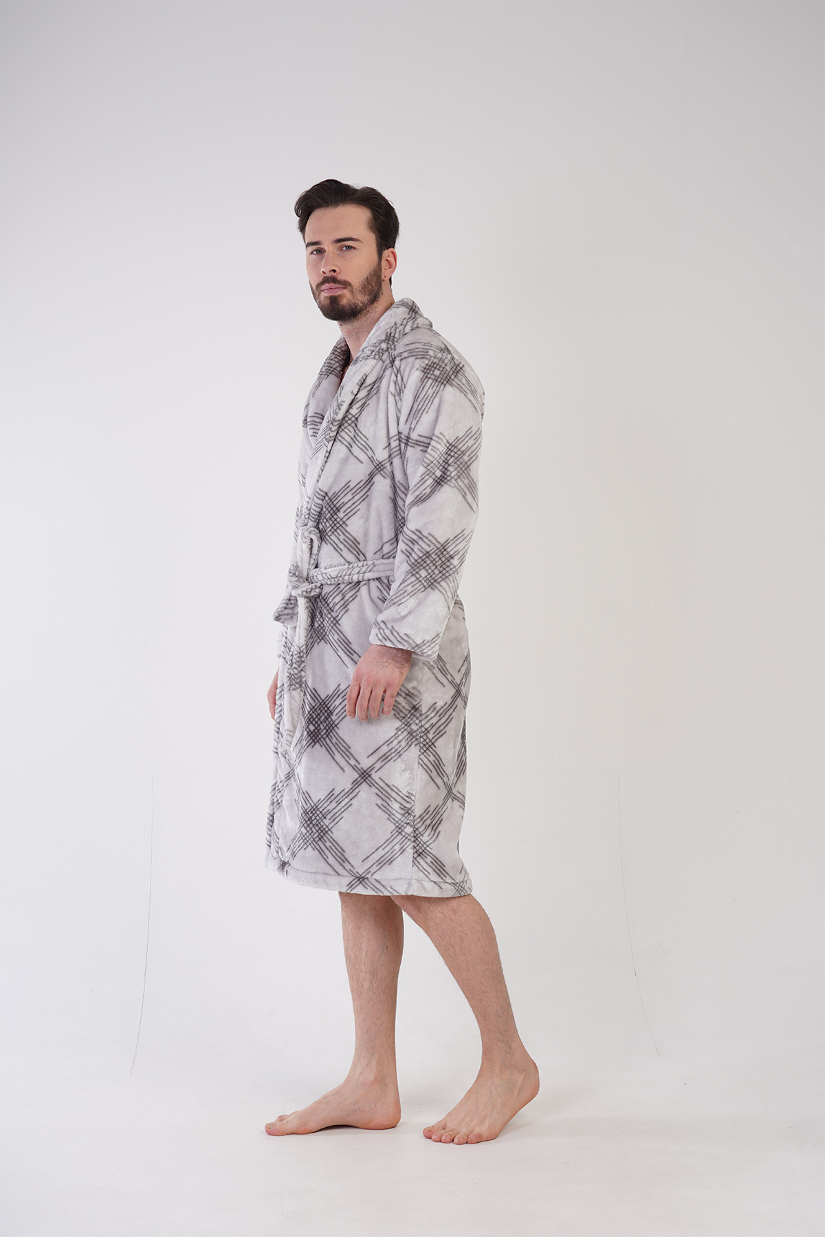 Man Soft Fleece Erica Dressing Gown