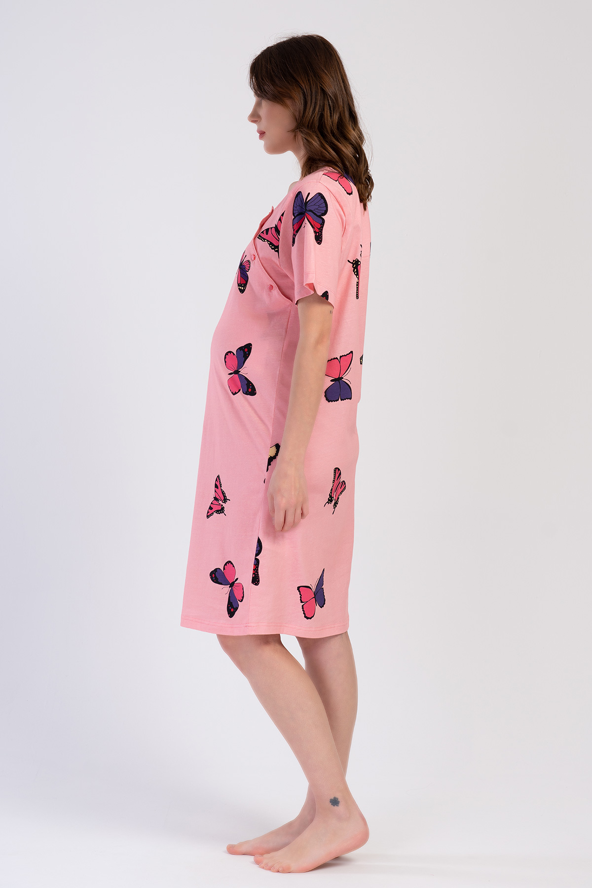 Woman Pink Butterfly Supreme Tunic