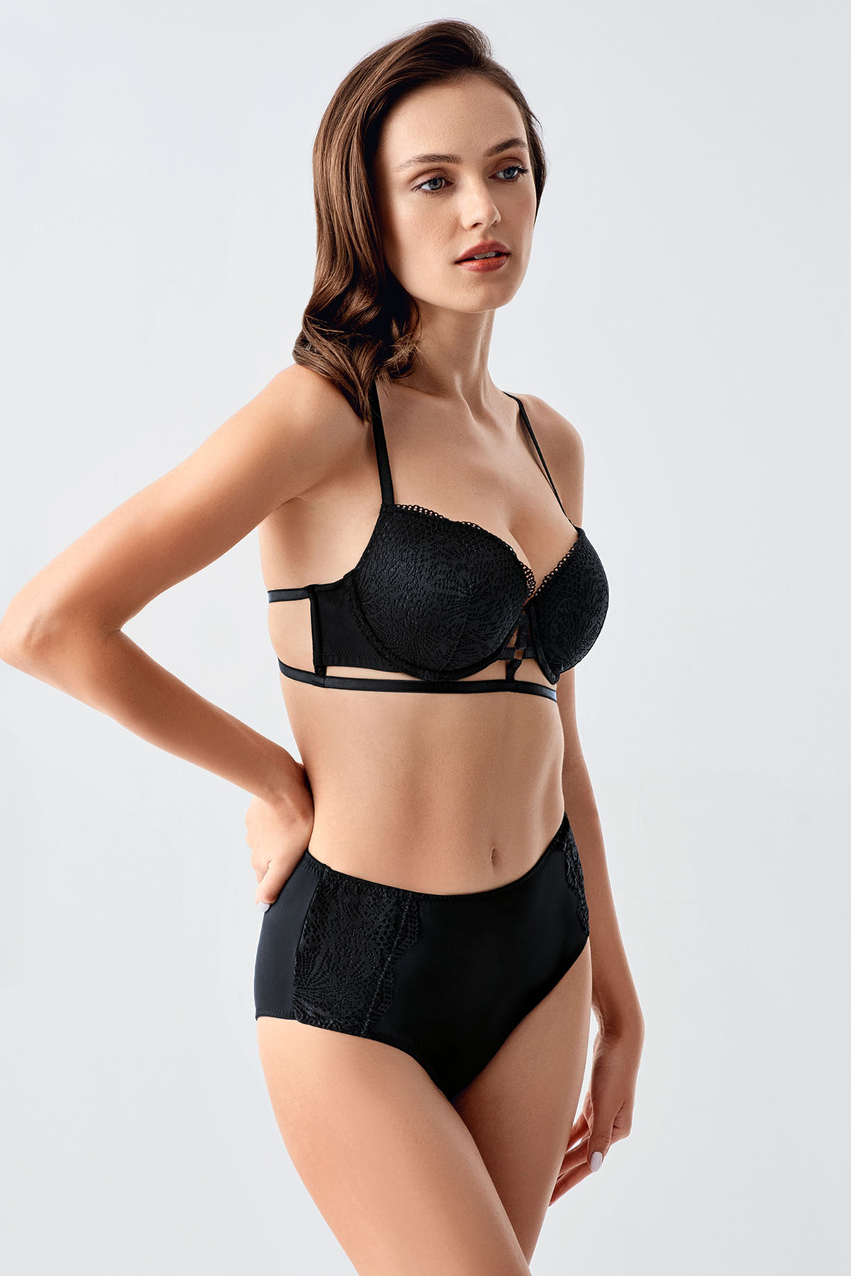 Woman Belly No Push-Up Bra Set