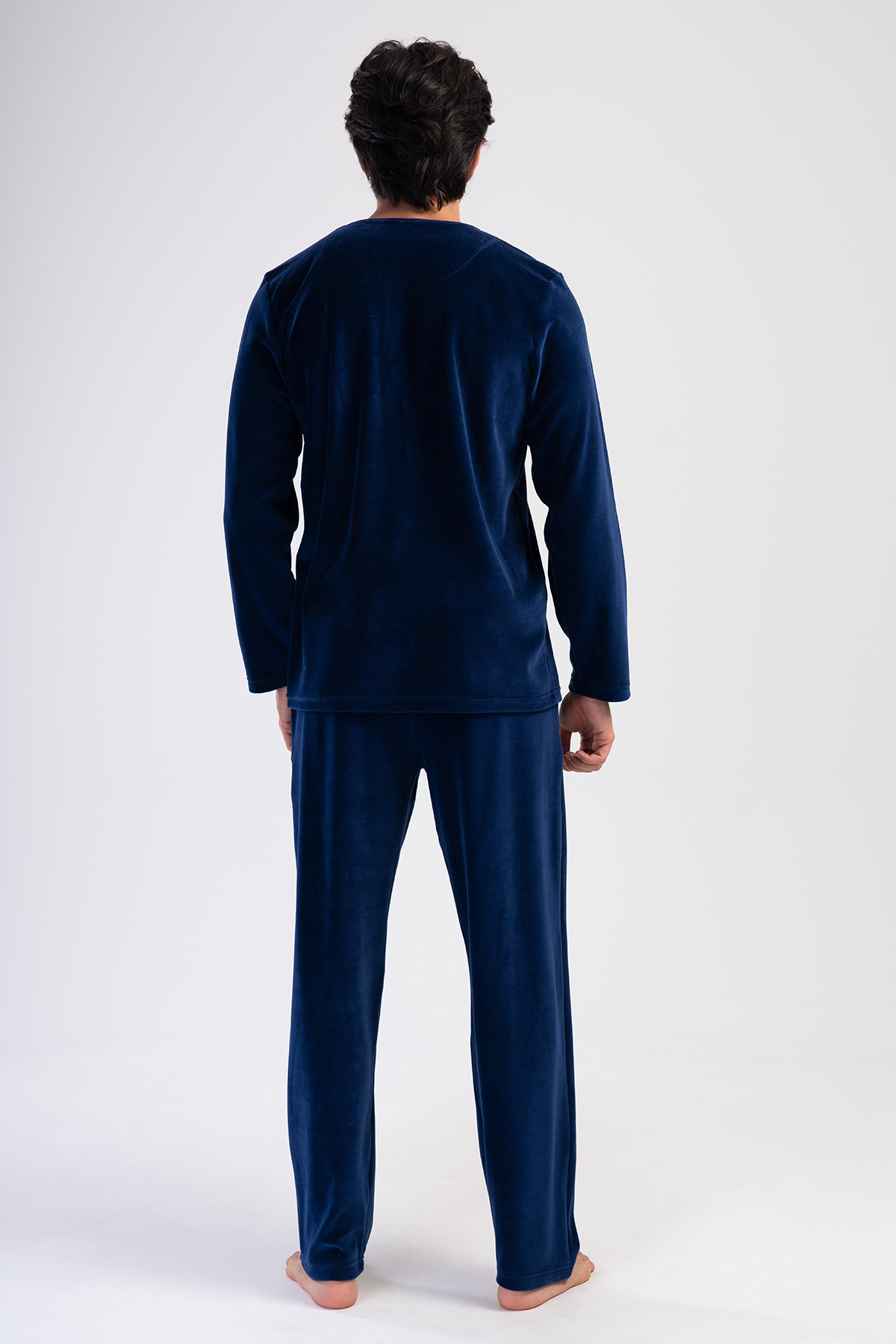 Man Indigo Velvet Pyjama Set