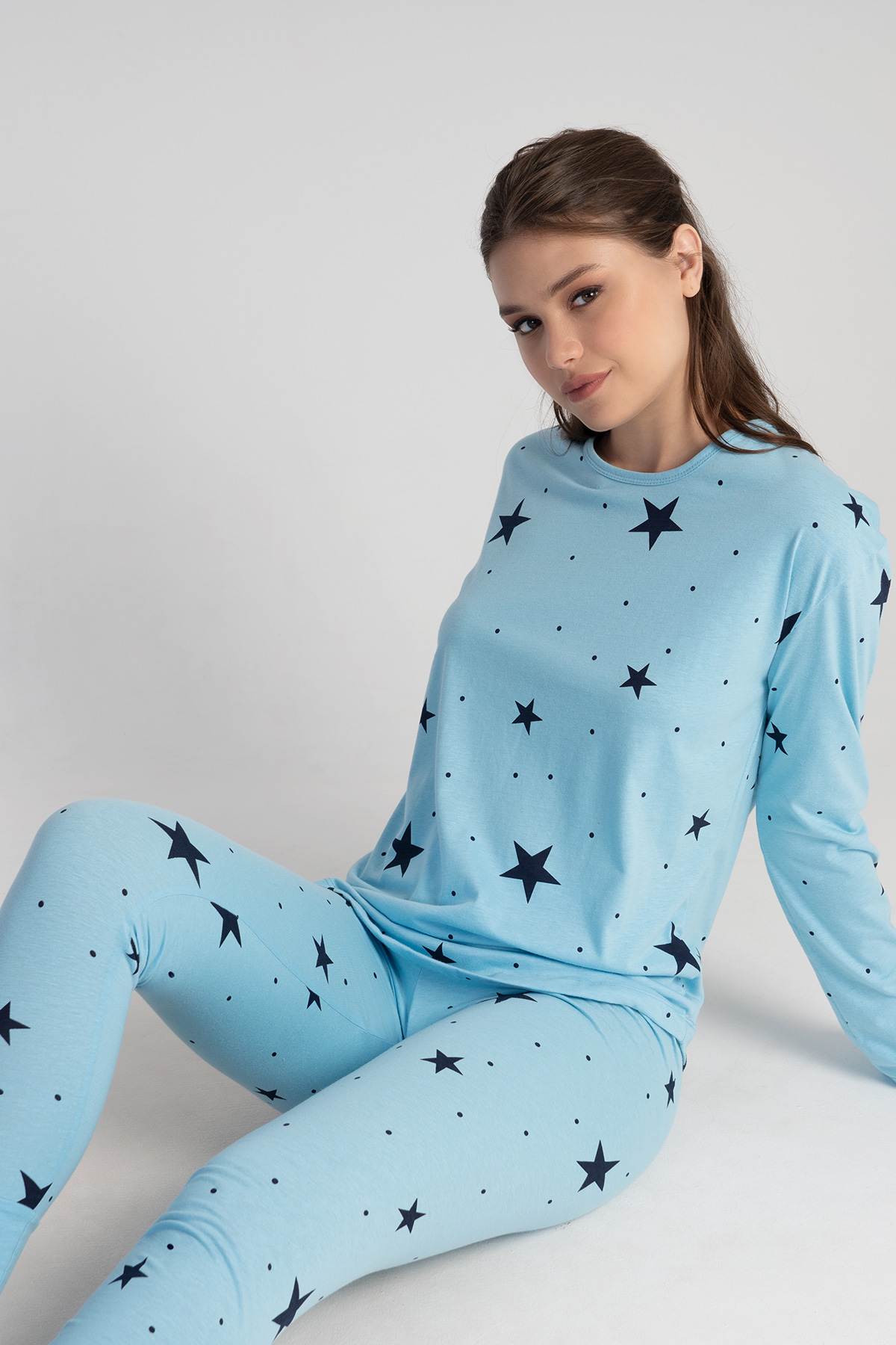 Woman Mint Supreme Narrow Leg Pyjama Set