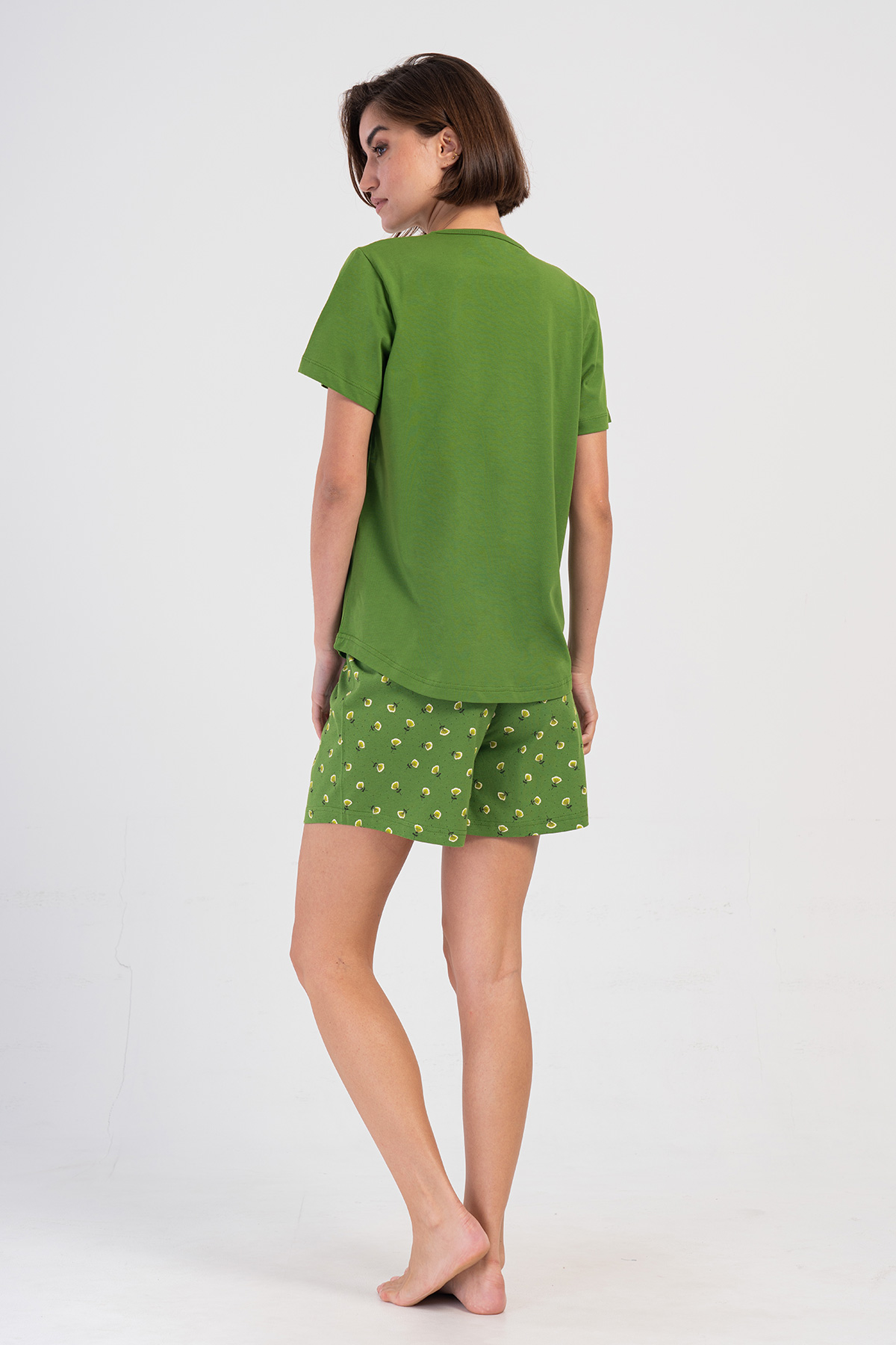 Woman Bright Green Supreme Short Set